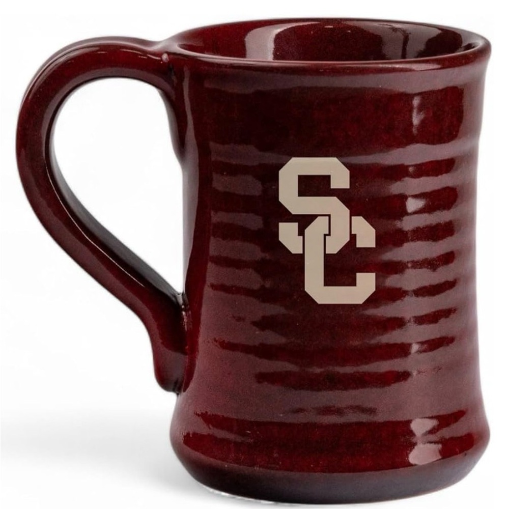Garnet Ceramic Coffee Mug with Interlocking SC Logo